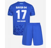 Bayer Leverkusen Eliesse Ben Seghir #17 Koszulka Trzecia dzieci 2025-26 Krótki Rękaw (+ krótkie spodenki)